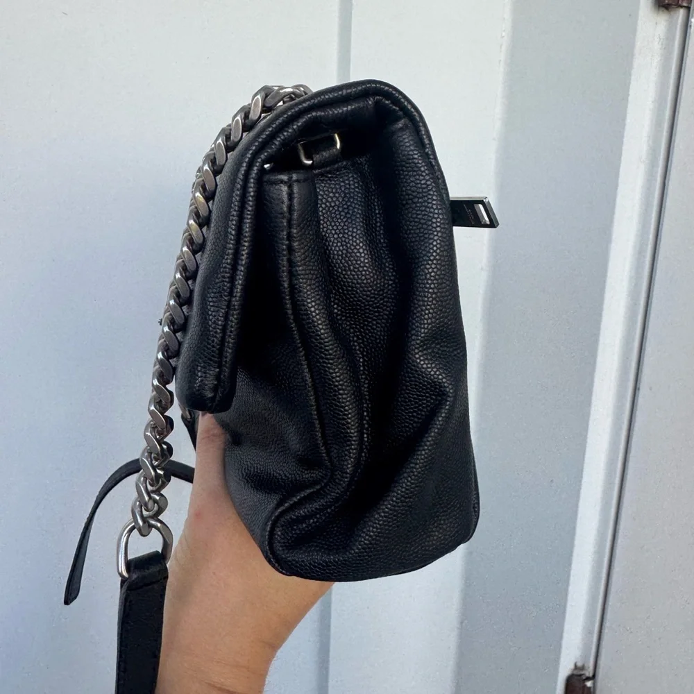 Saint Laurent YSL West Hollywood Bag – Black Pebbled Leather – Authentic - Picture 3 of 12
